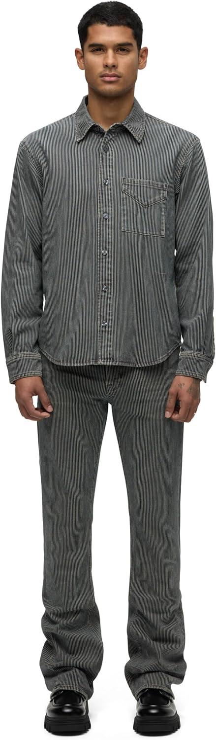 imageHUDSON Mens Ls ShirtKhaki Road