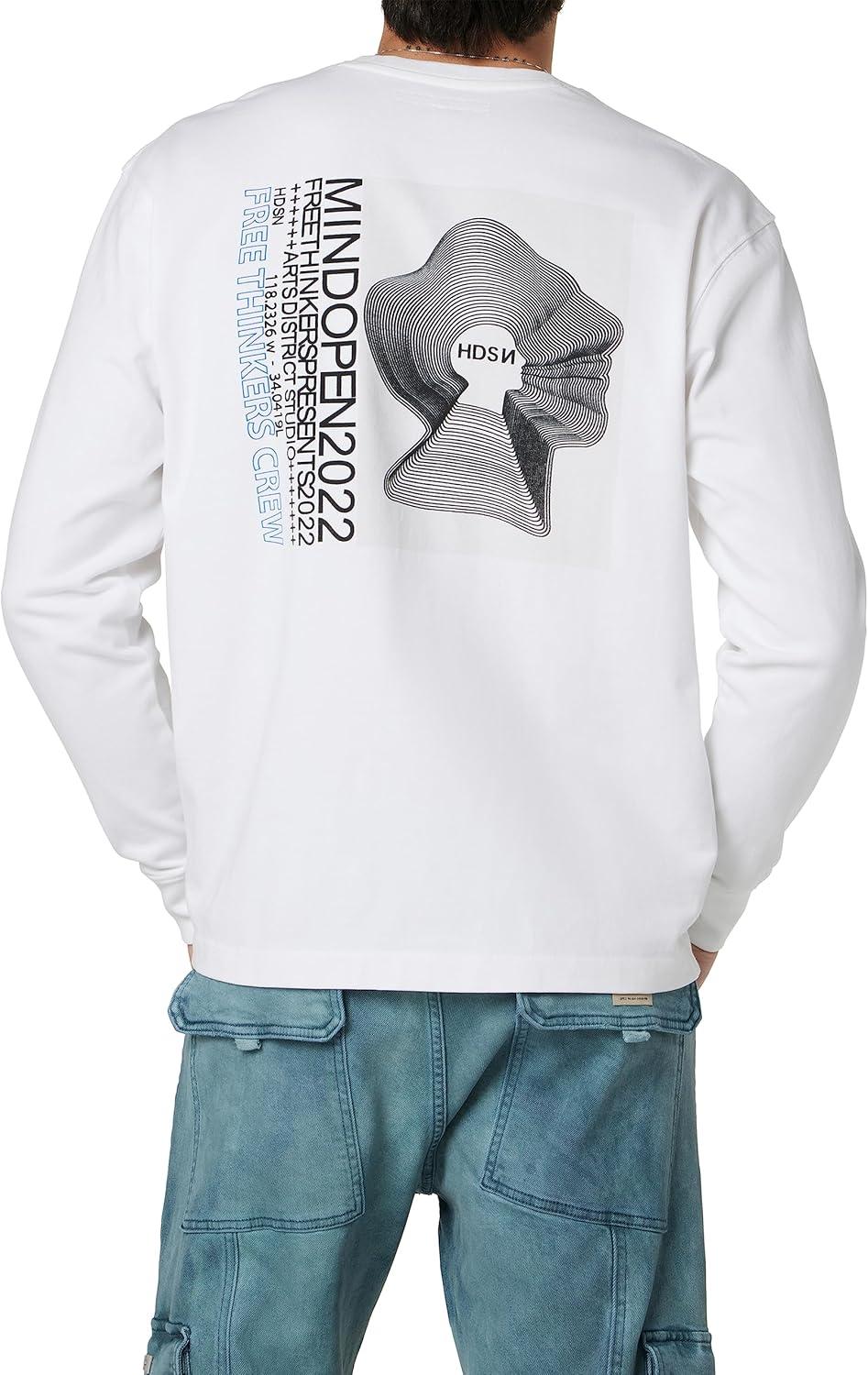 imageHUDSON Mens Ls ShirtWhite Mind
