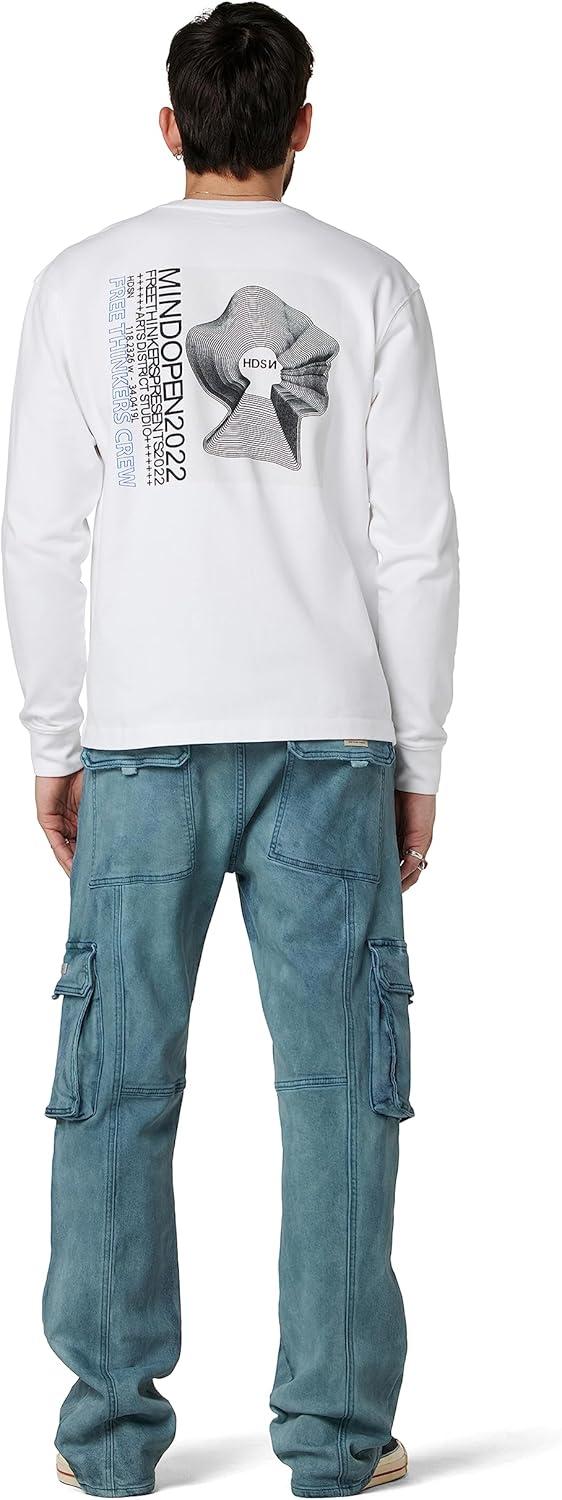 imageHUDSON Mens Ls ShirtWhite Mind