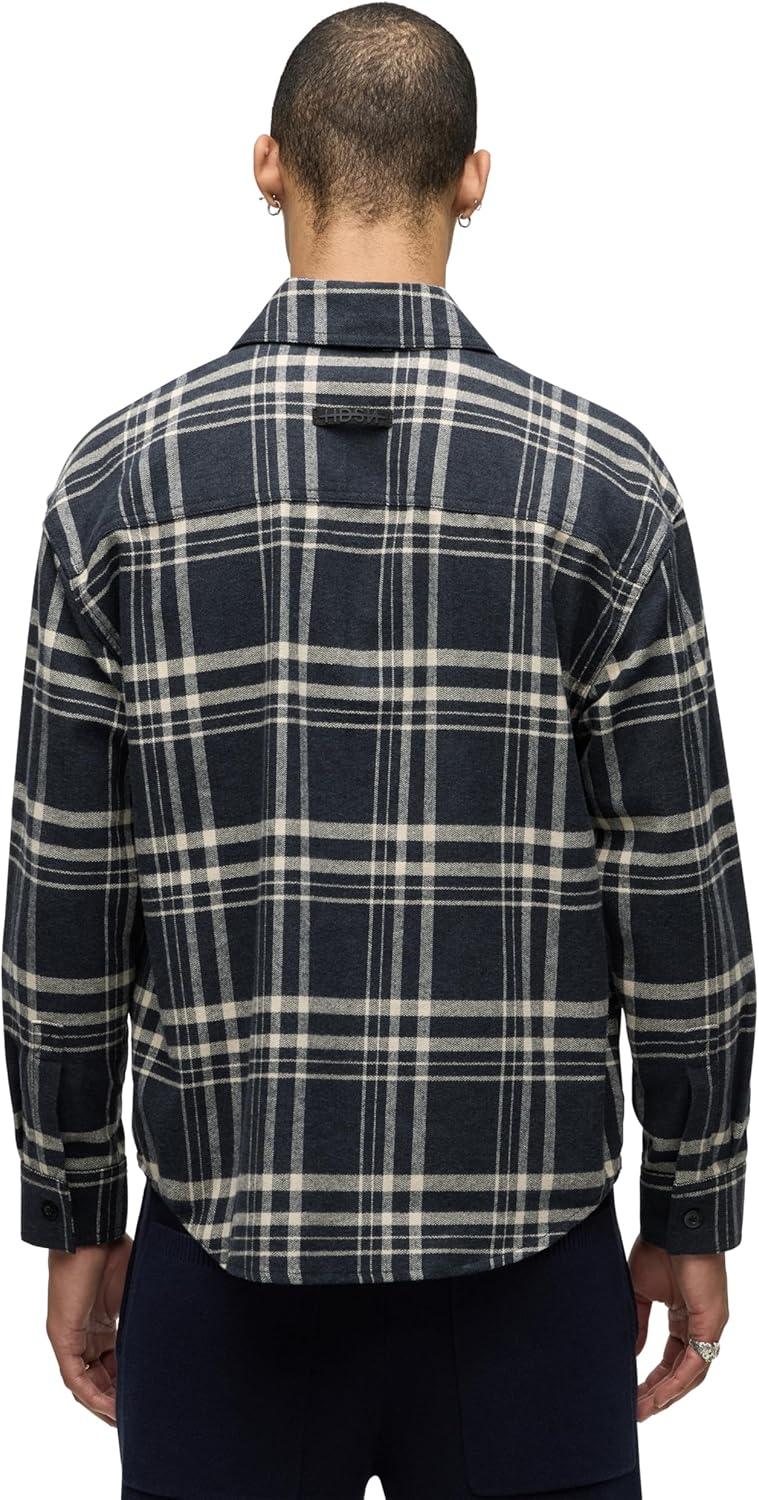 imageHUDSON Mens Plaid Flannel ShirtPlaid Charcoal
