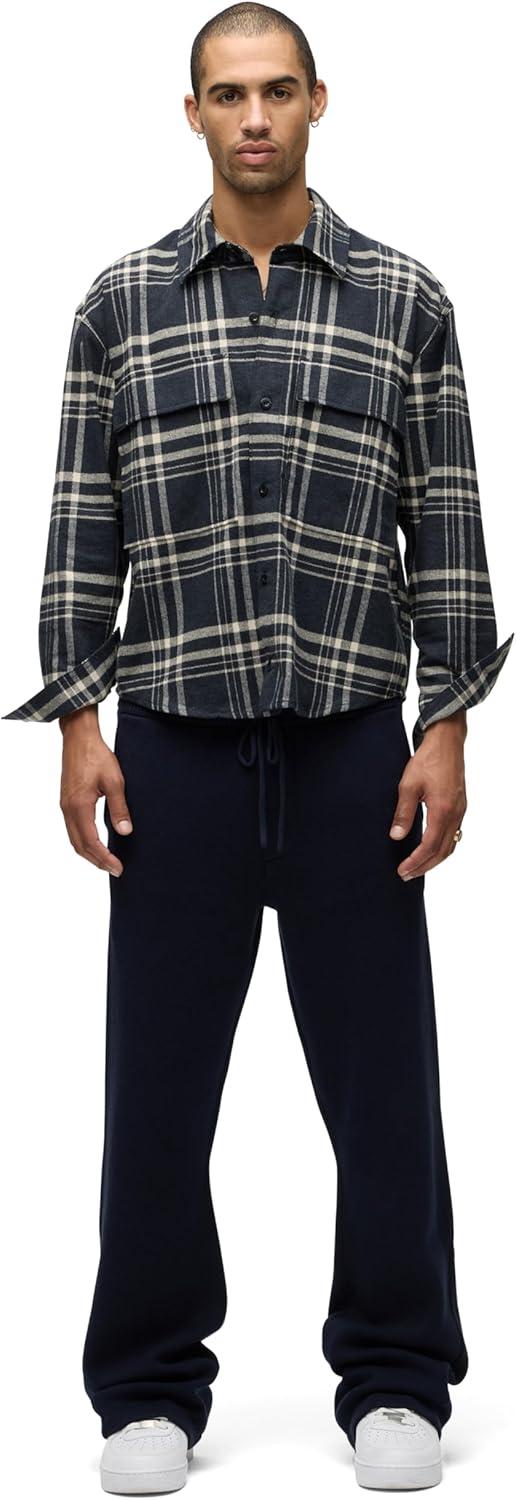 imageHUDSON Mens Plaid Flannel ShirtPlaid Charcoal