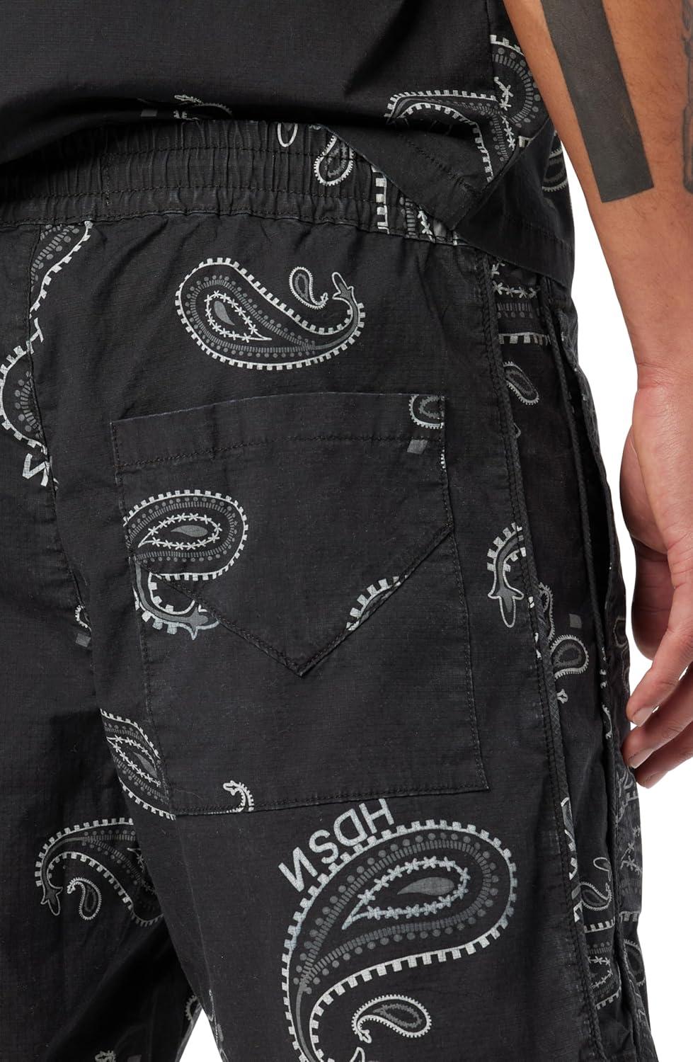 imageHUDSON Mens Racer ShortBlack Bandana