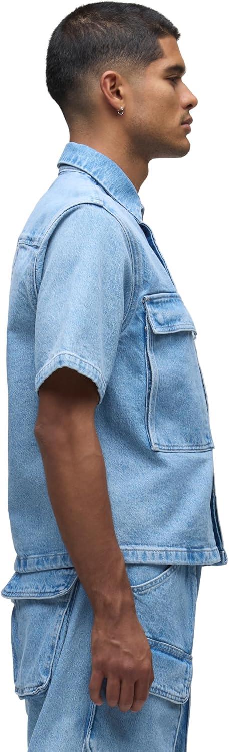 imageHUDSON Mens Utility ShirtHazy Denim