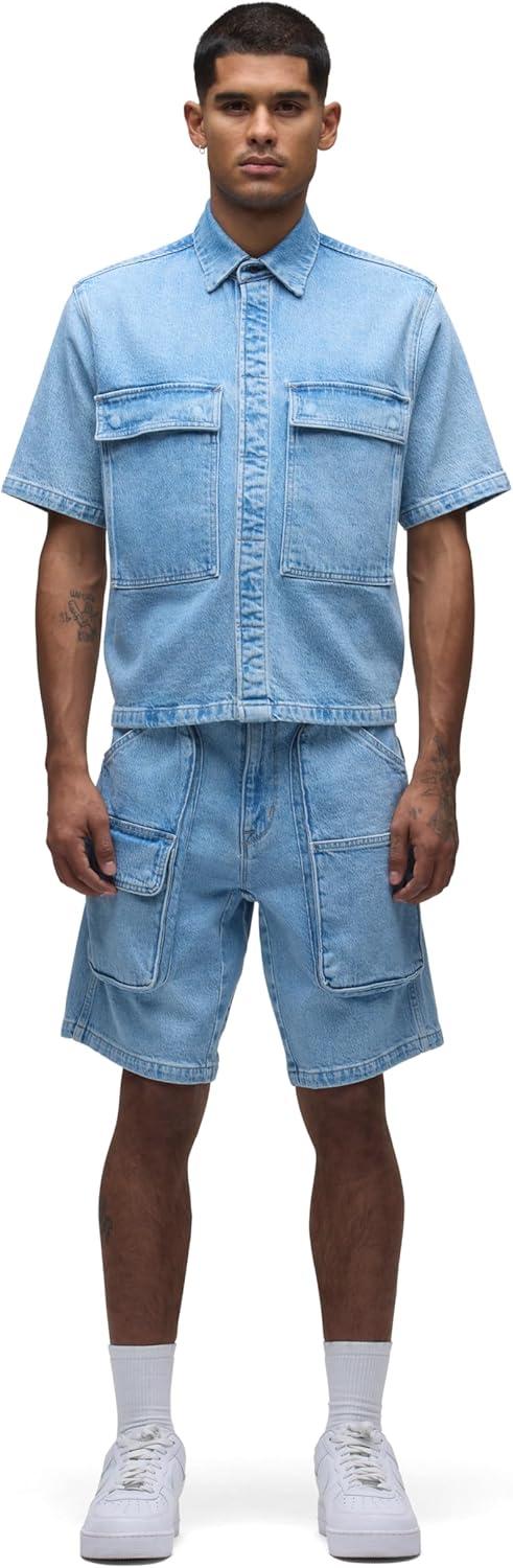imageHUDSON Mens Utility ShirtHazy Denim
