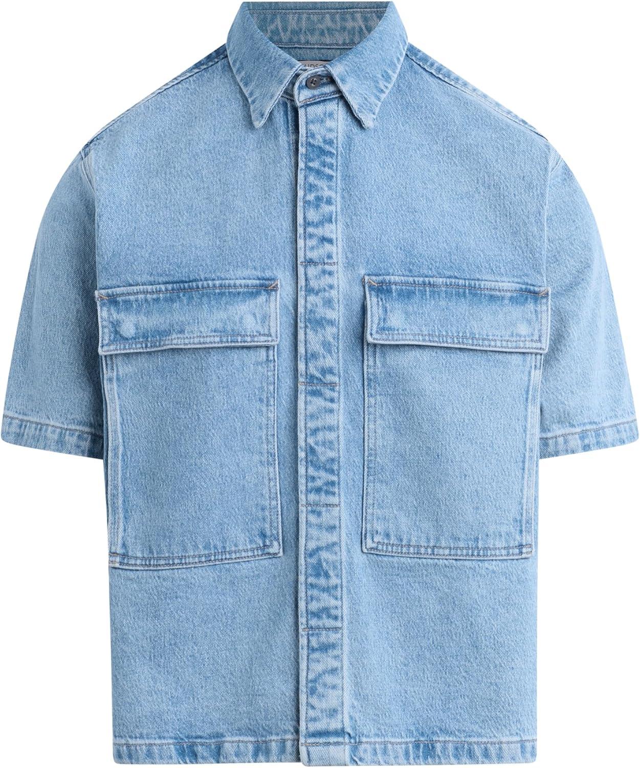 imageHUDSON Mens Utility ShirtHazy Denim