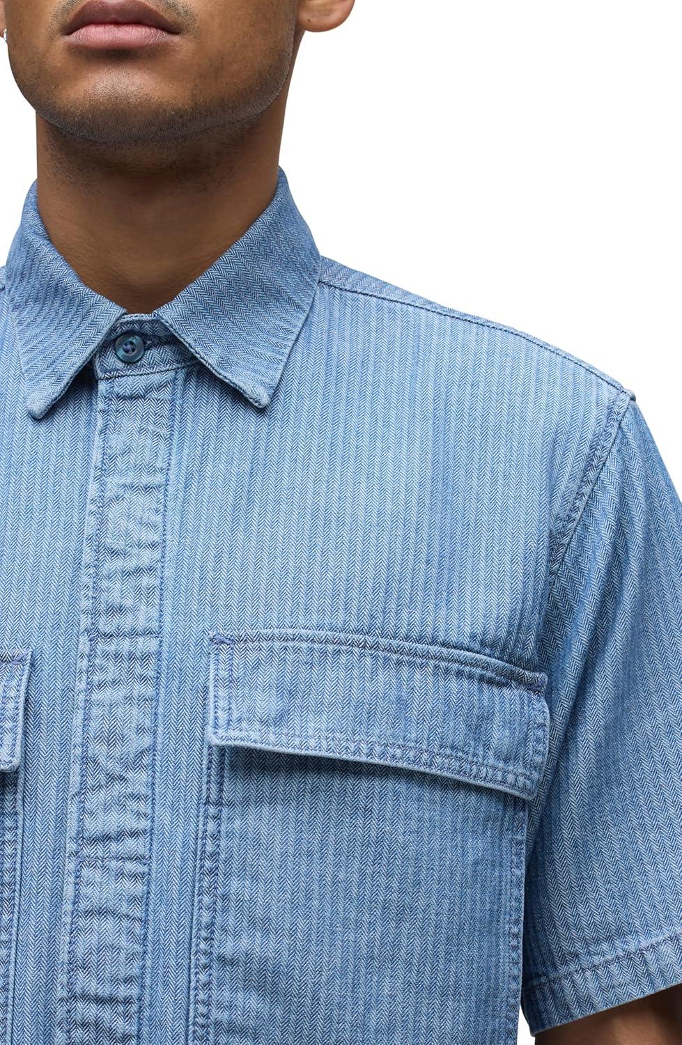 imageHUDSON Mens Utility ShirtHerringbone