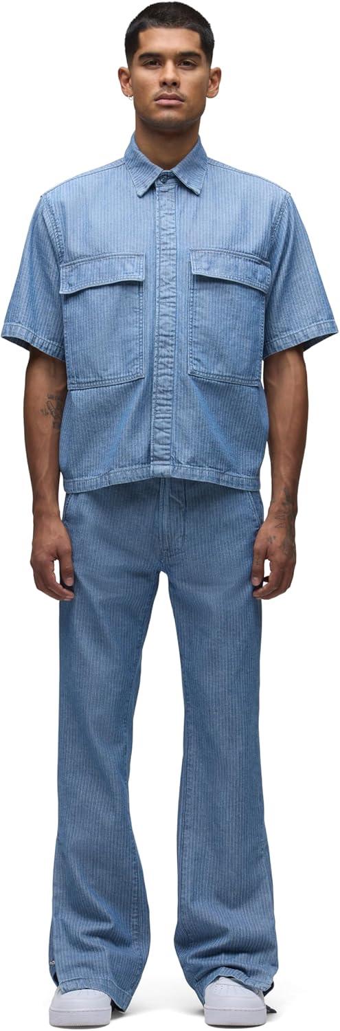 imageHUDSON Mens Utility ShirtHerringbone