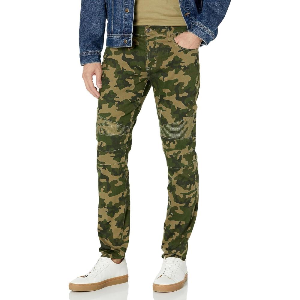 imageHUDSON Mens Ethan Biker SkinnyDeep Soul Camo