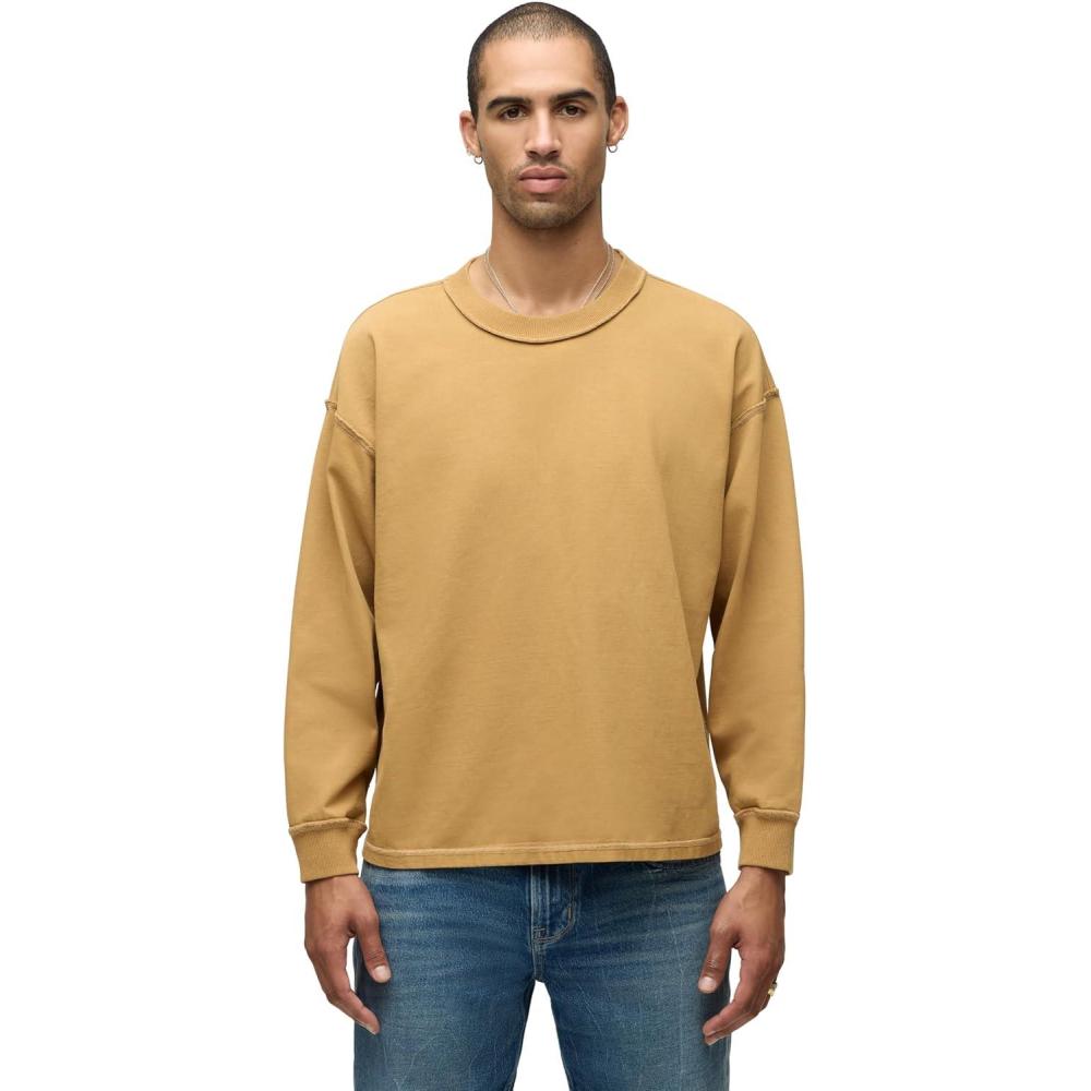 imageHUDSON Mens Heavy Weight Long Sleeve TeeRust