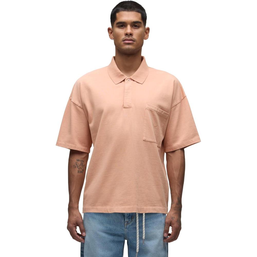 imageHUDSON Mens Heavy Weight PoloPeach Bloom