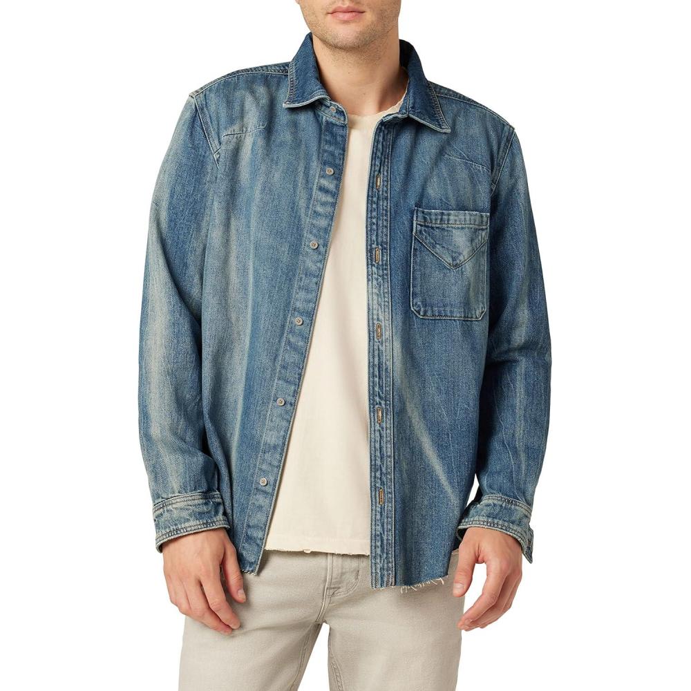 imageHUDSON Mens Ls ShirtExtracted Indigo