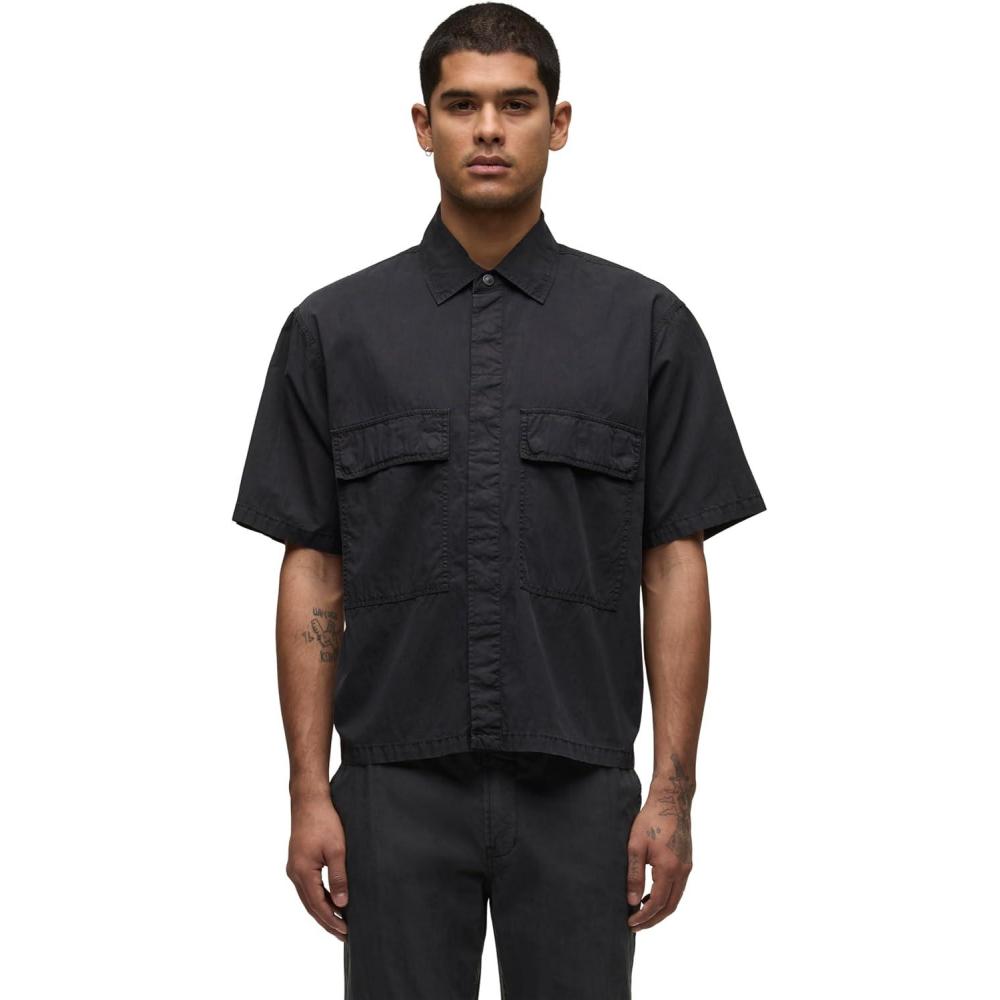 imageHUDSON Mens Utility ShirtBlack Slate
