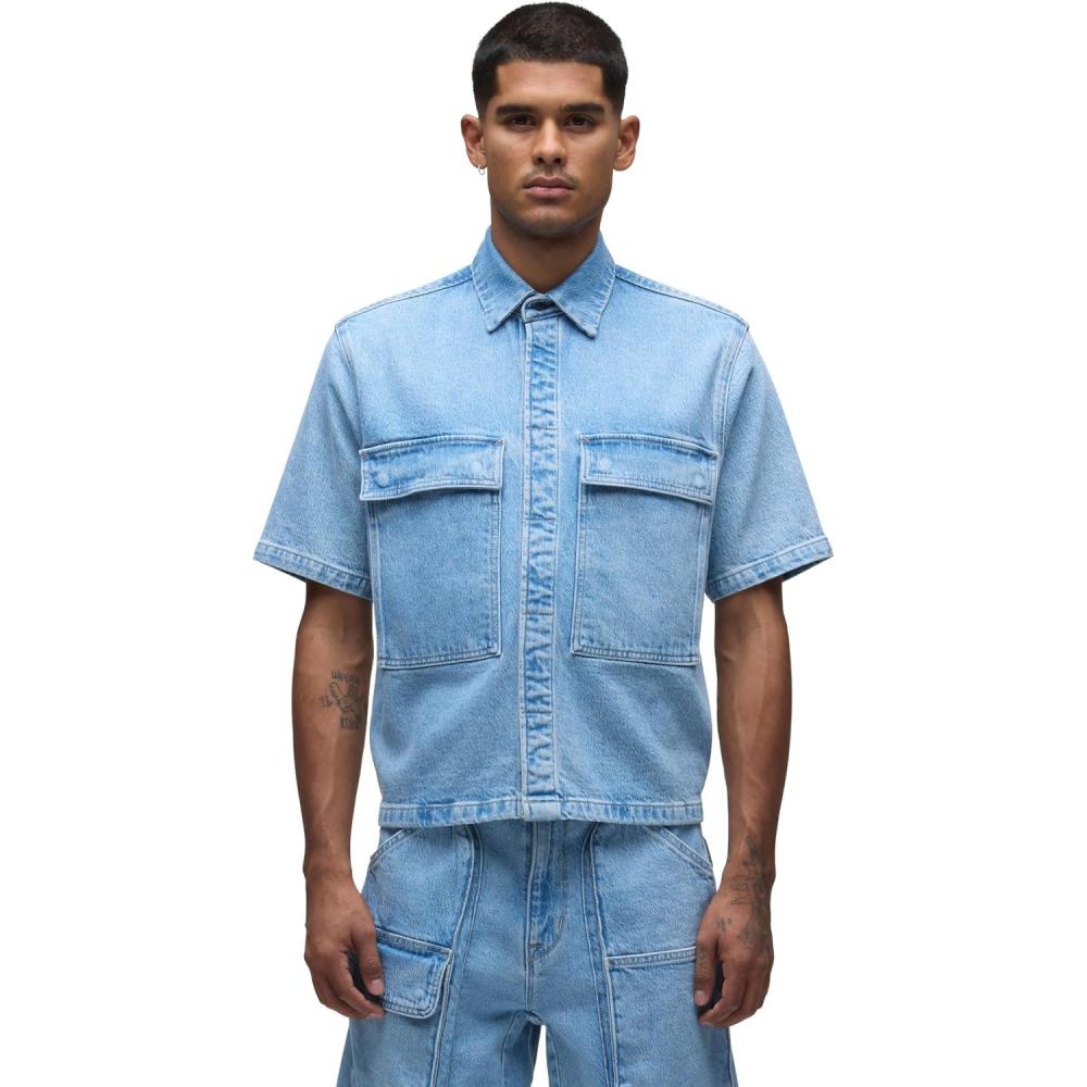 imageHUDSON Mens Utility ShirtHazy Denim