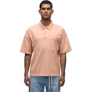 HUDSON Men’s Heavy Weight Polo(Peach Bloom)