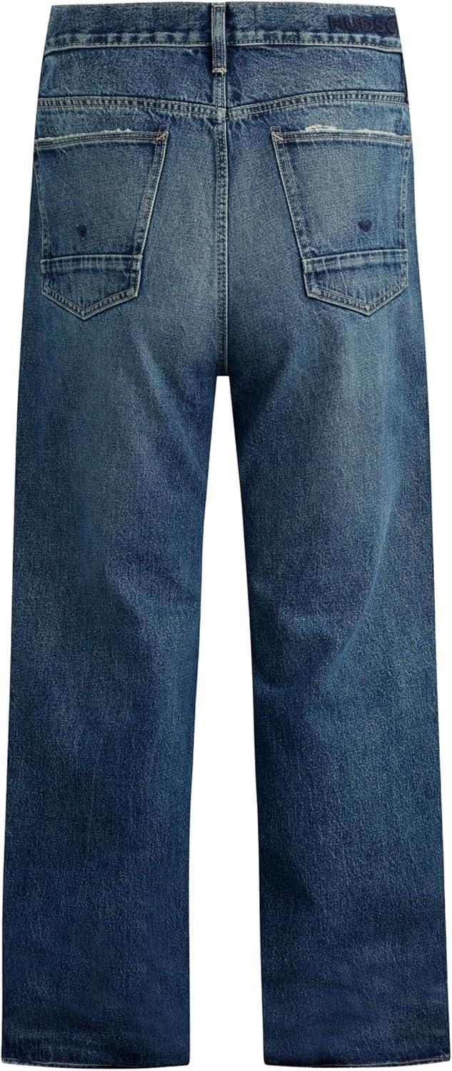 imageHUDSON Mens Luca Loose Fit Wide Leg Denim PantBlue Stone
