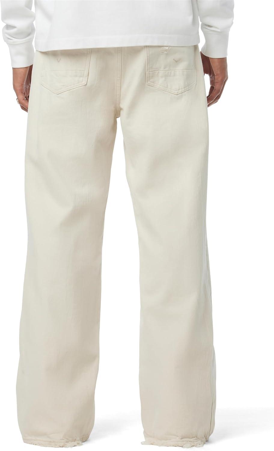 imageHUDSON Mens Luca Loose Fit Wide Leg Denim PantWhite Sands