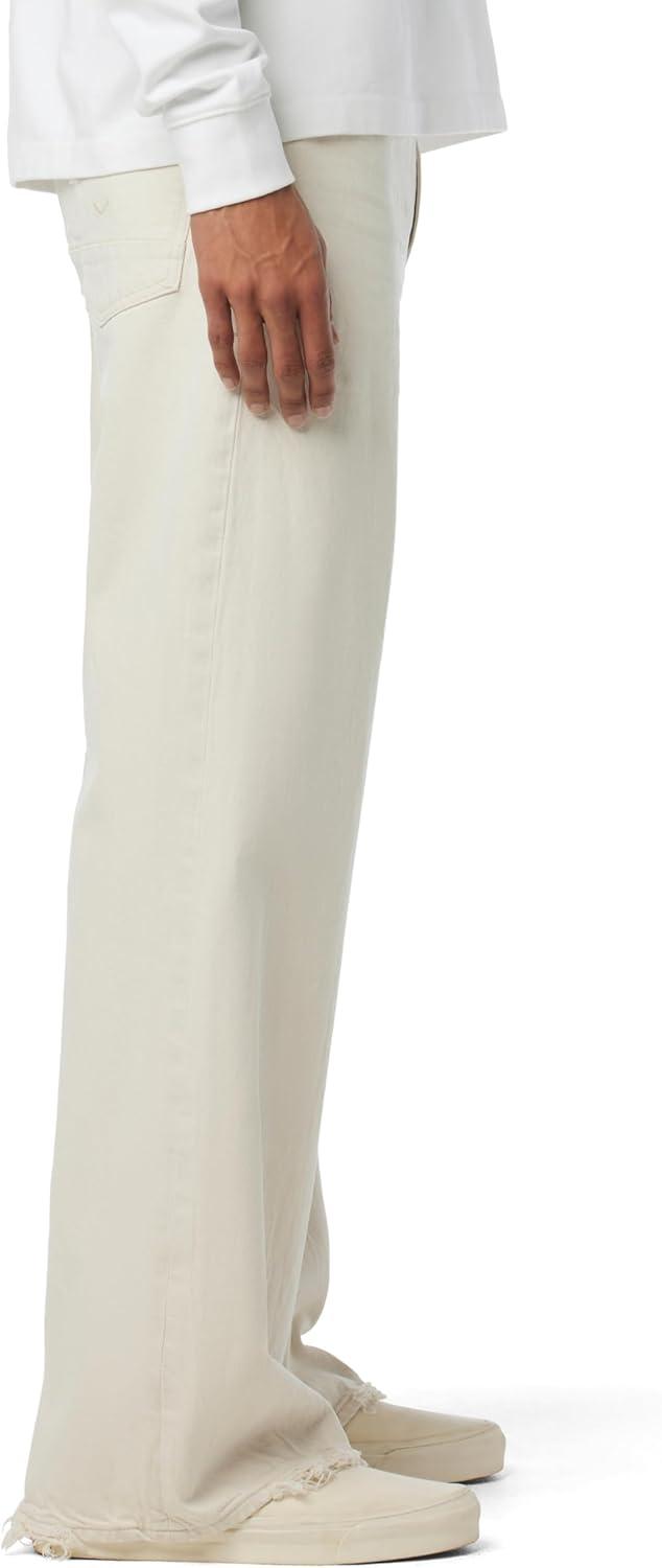 imageHUDSON Mens Luca Loose Fit Wide Leg Denim PantWhite Sands