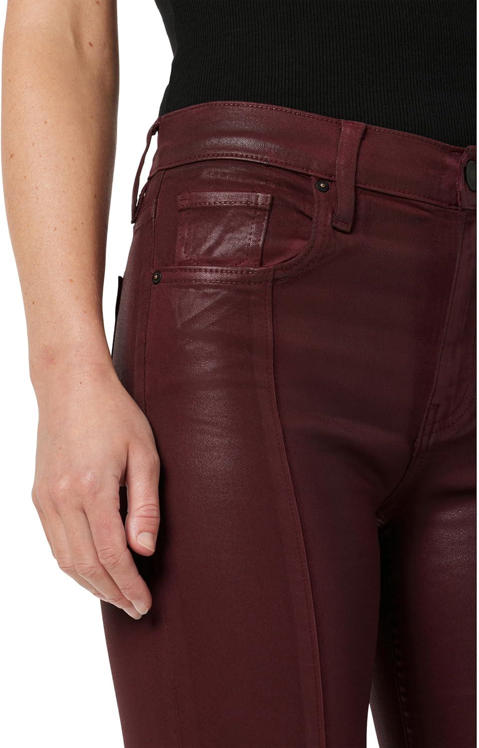 imageHUDSON Womens Barbara High Rise Baby Boot JeanCoated Bordeaux