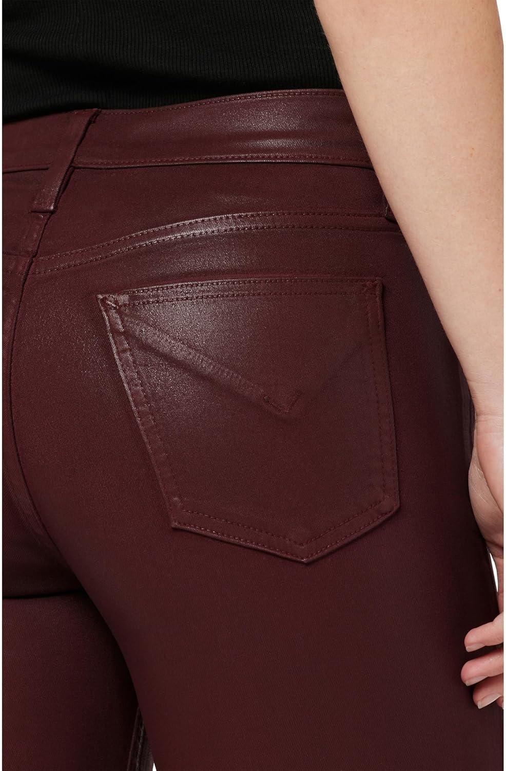 imageHUDSON Womens Barbara High Rise Baby Boot JeanCoated Bordeaux