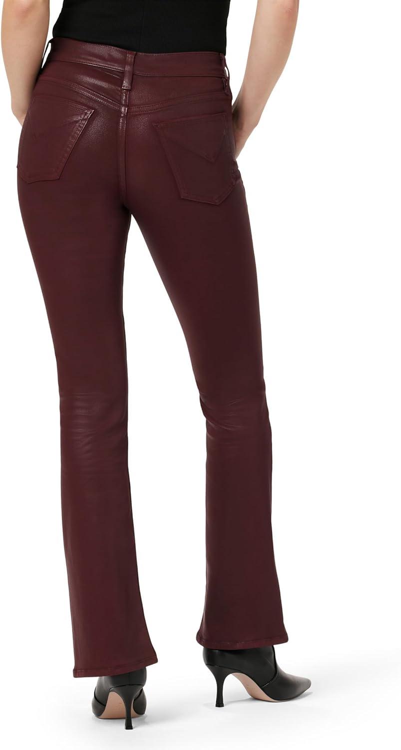 imageHUDSON Womens Barbara High Rise Baby Boot JeanCoated Bordeaux