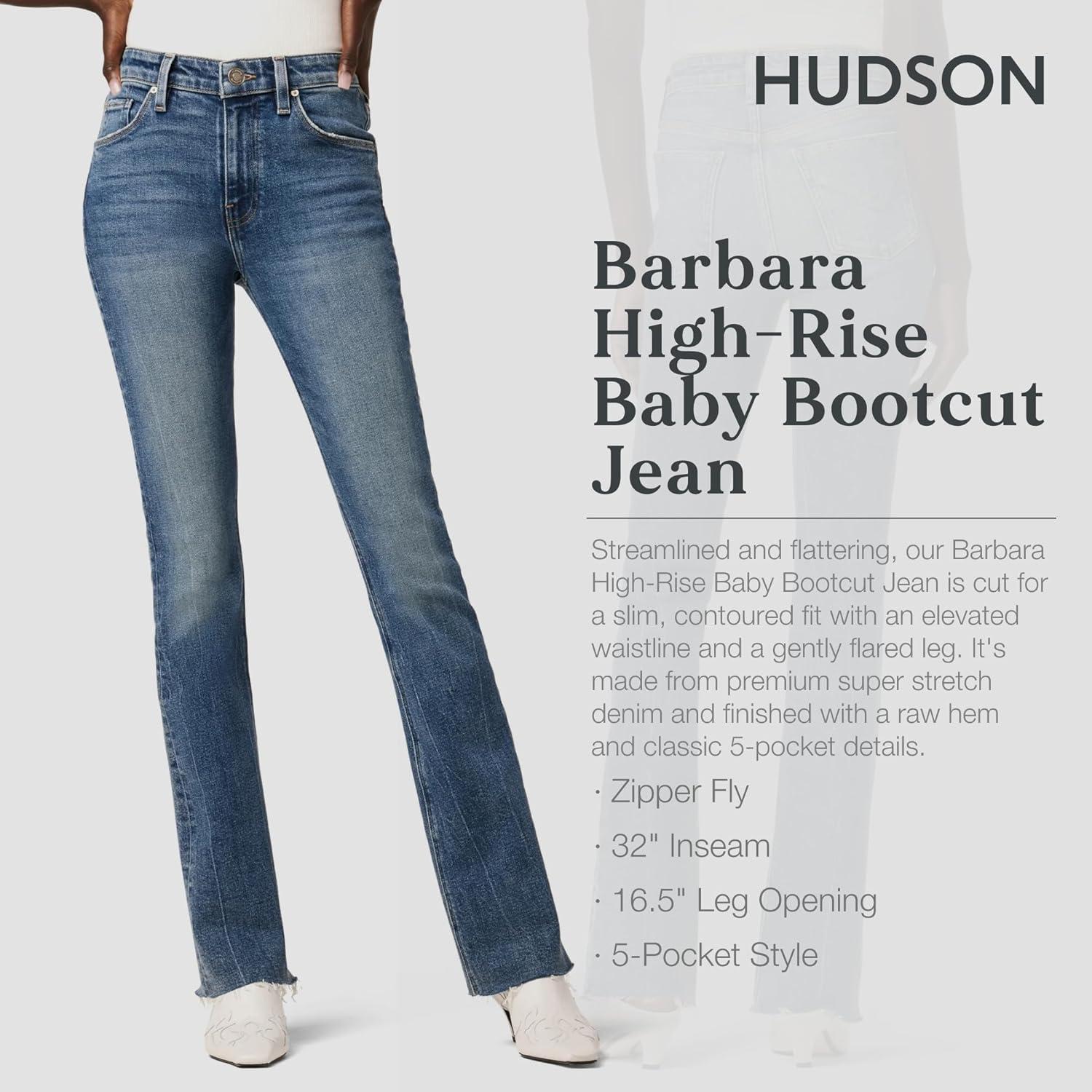 imageHUDSON Womens Barbara High Rise Baby Boot JeanStarfish