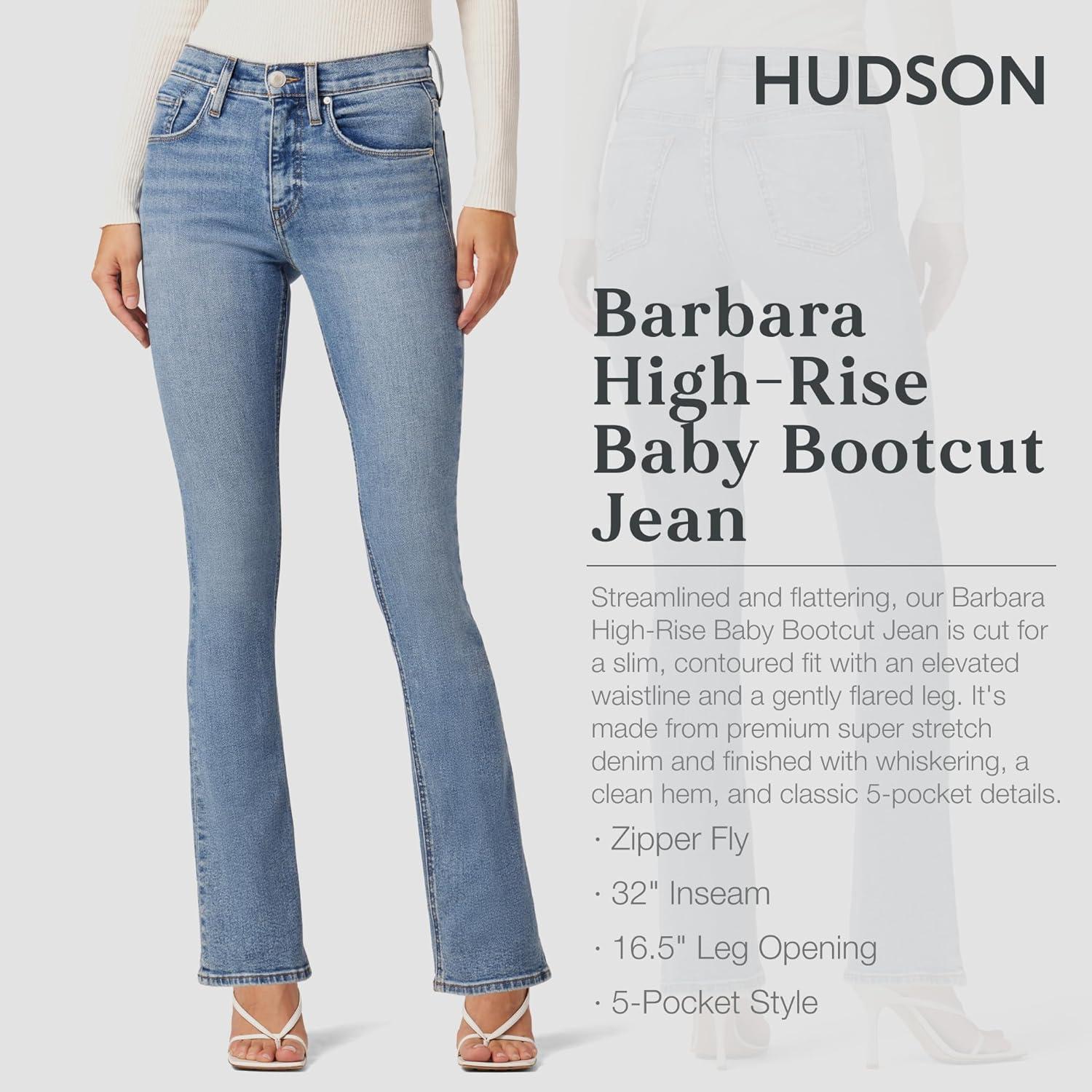 imageHUDSON Womens Barbara High Rise Baby Boot JeanTropical