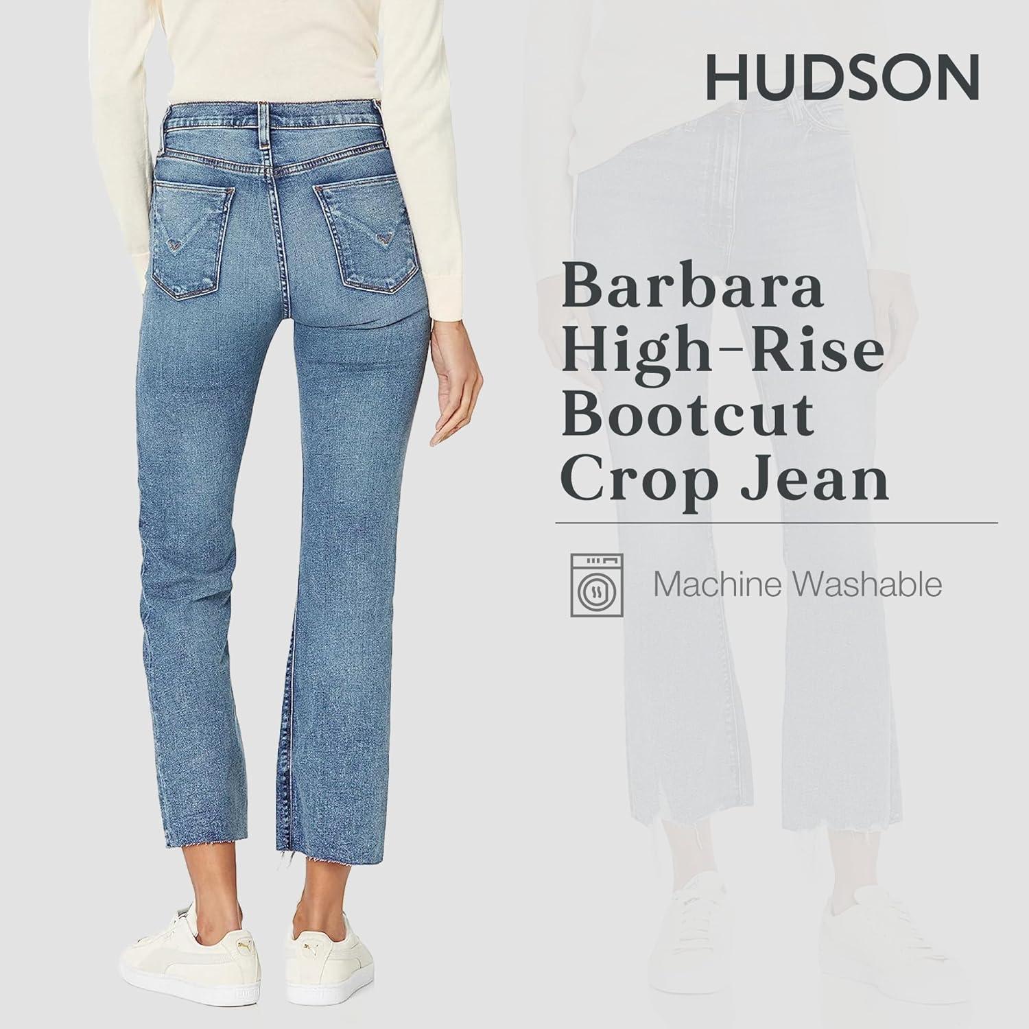 imageHUDSON Womens Barbara High Rise Bootcut Crop JeanDancing Days