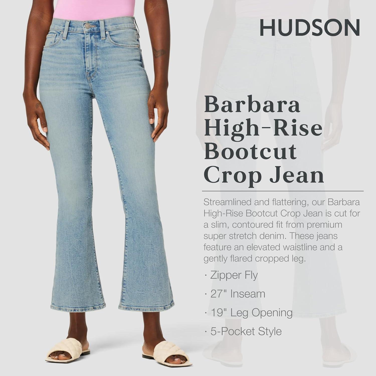 imageHUDSON Womens Barbara High Rise Bootcut Crop JeanPrism