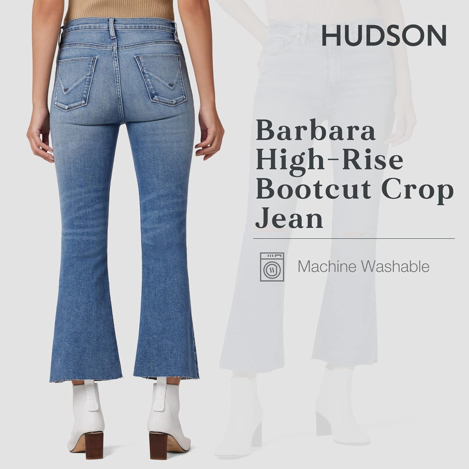 imageHUDSON Womens Barbara High Rise Bootcut Crop JeanSteady