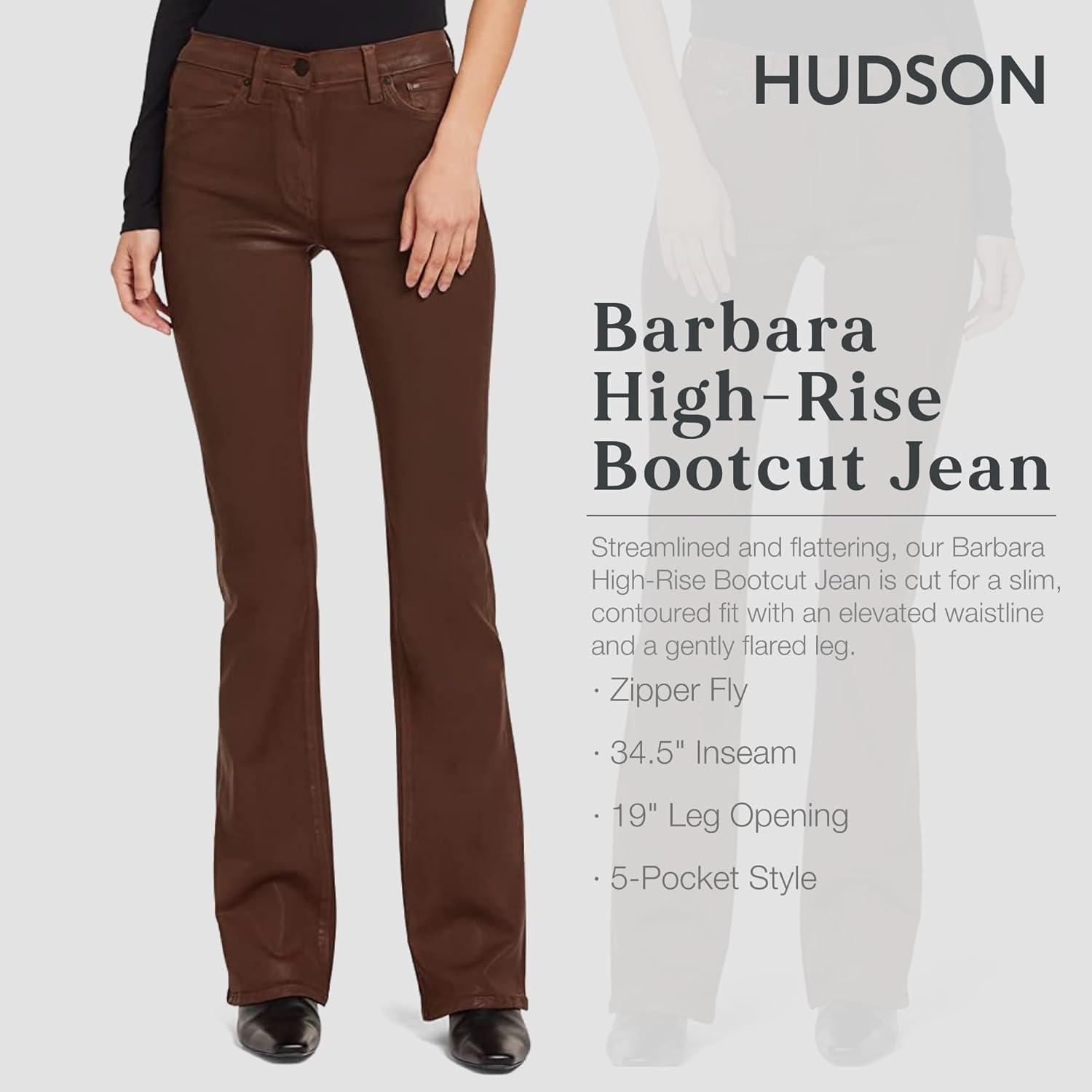 imageHUDSON Womens Barbara High Rise Bootcut JeanCoated Tortoise Sh