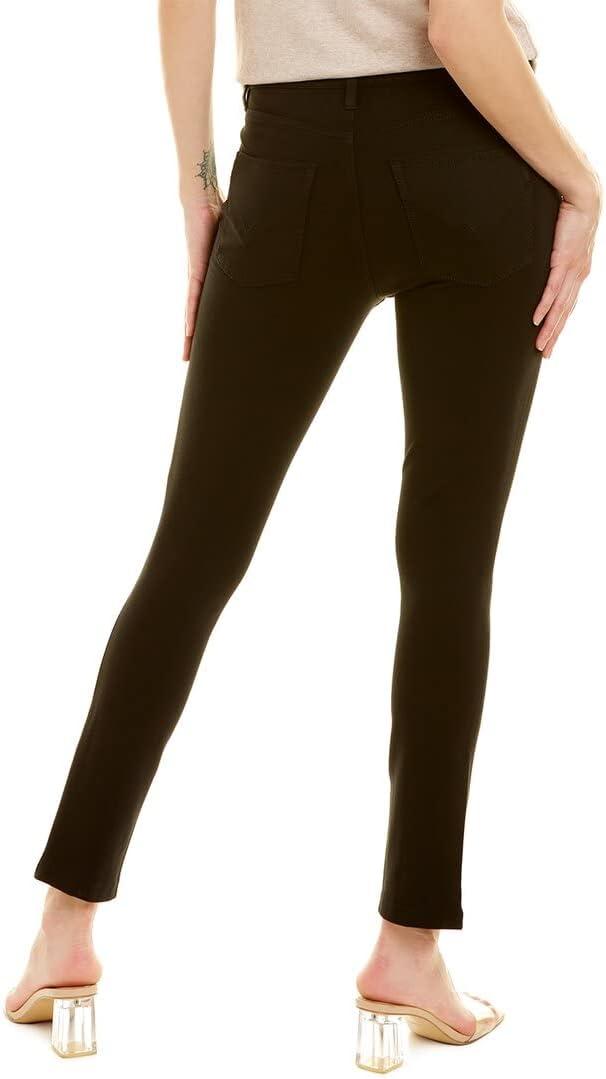 imageHUDSON Womens Barbara High Rise Super Skinny JeanBlack Spliced Hem