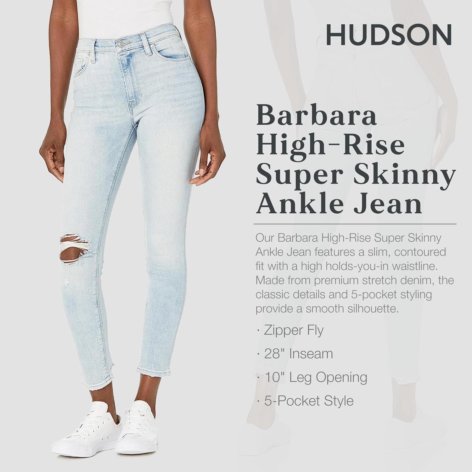 imageHUDSON Womens Barbara High Rise Super Skinny JeanRetrospect