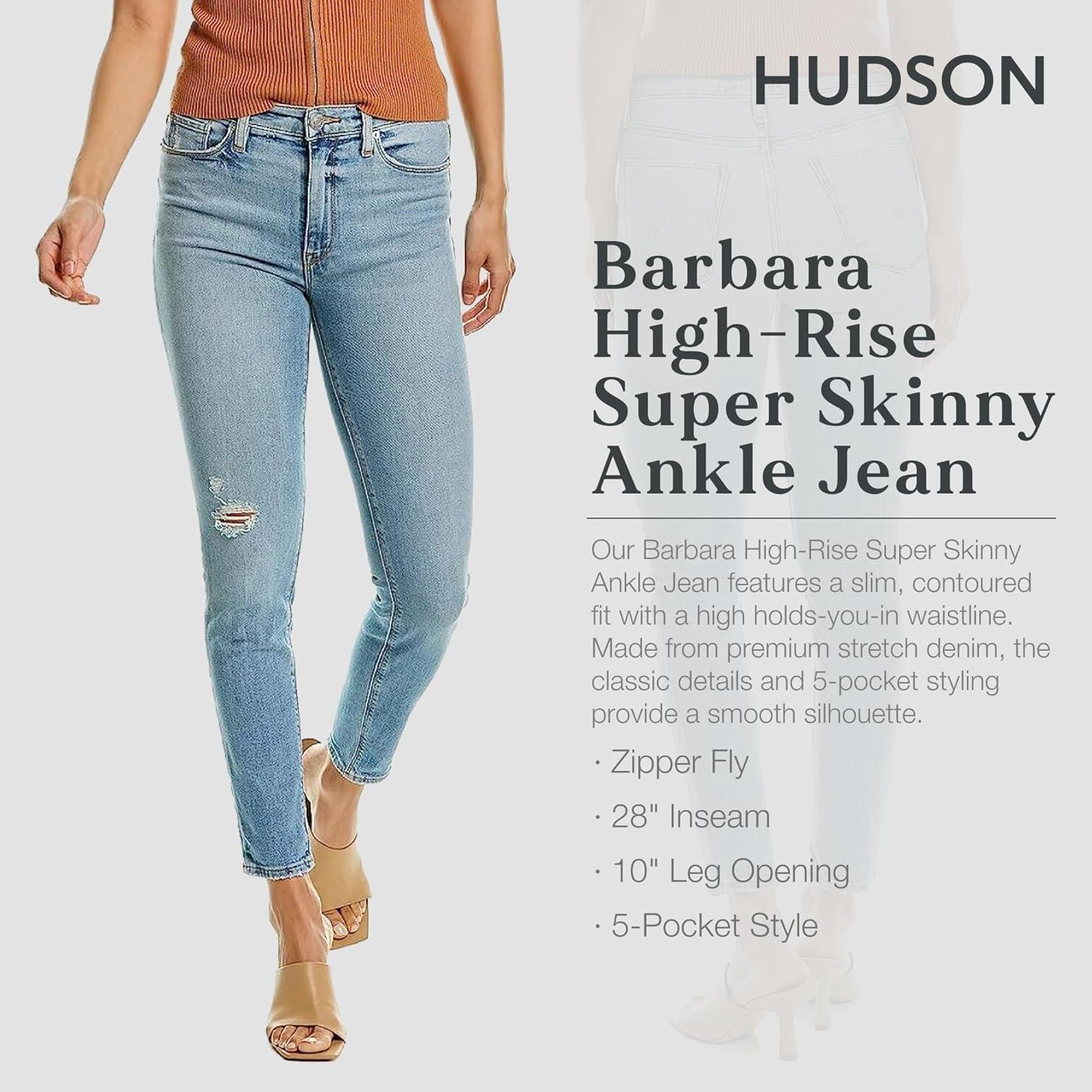 imageHUDSON Womens Barbara High Rise Super Skinny JeanShooting Star