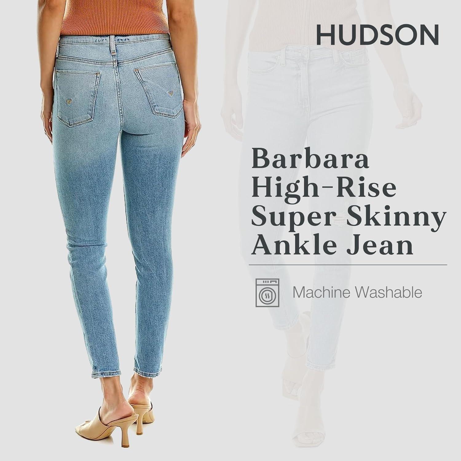 imageHUDSON Womens Barbara High Rise Super Skinny JeanShooting Star