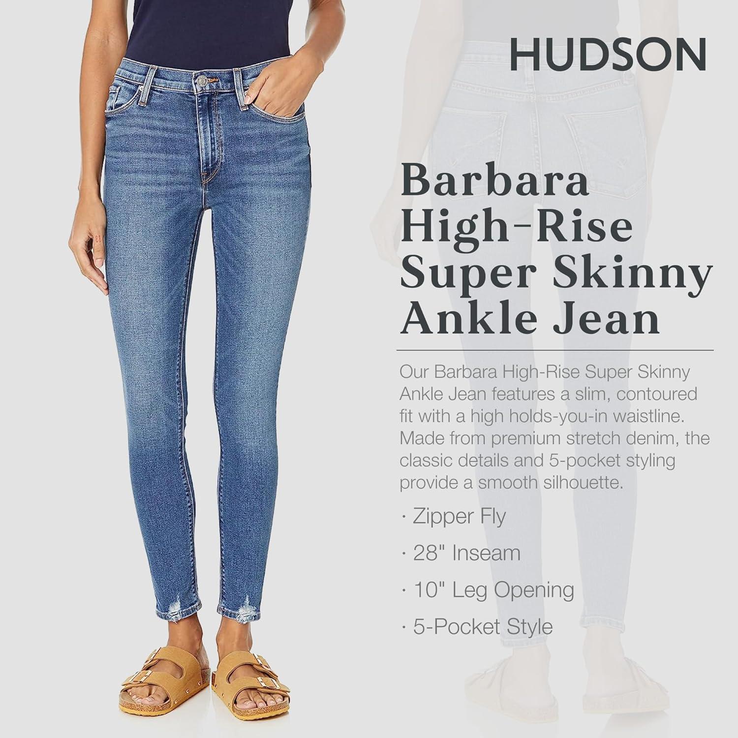 imageHUDSON Womens Barbara High Rise Super Skinny JeanUnbroken