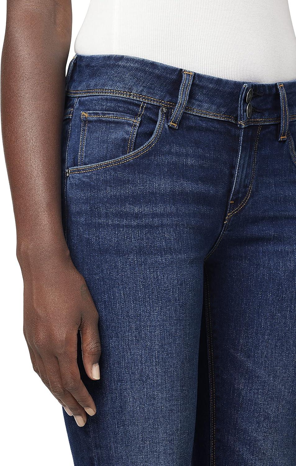 imageHUDSON Womens Beth Mid Rise Baby Bootcut Jean with Back Flap PocketsBlue Obscurity