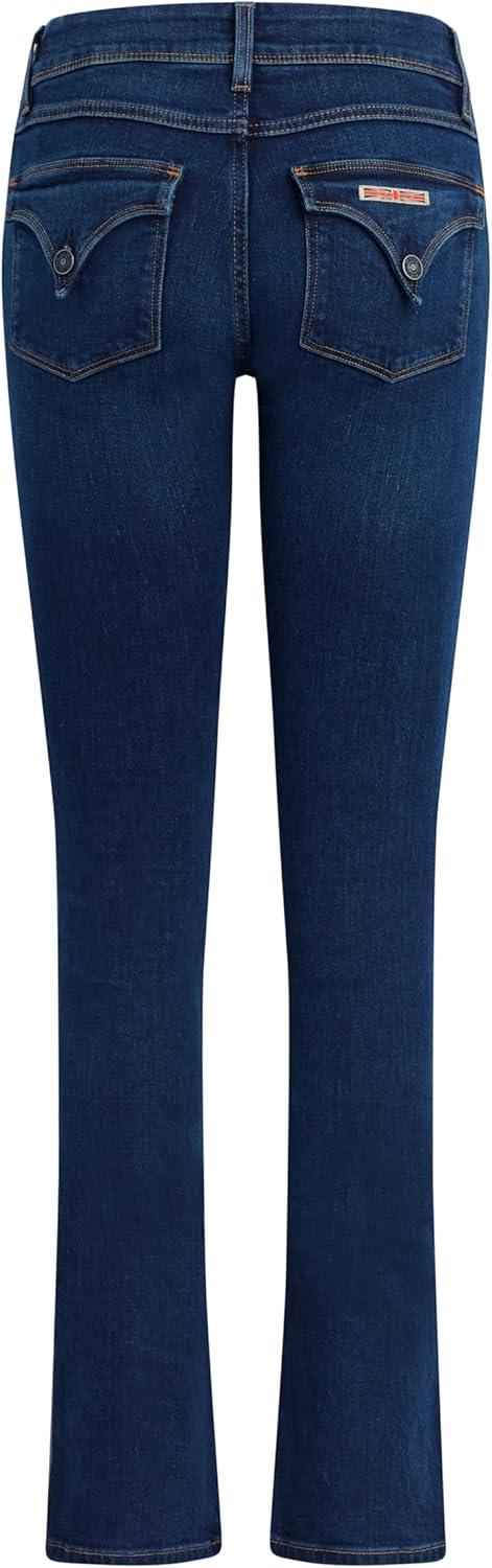 imageHUDSON Womens Beth Mid Rise Baby Bootcut Jean with Back Flap PocketsBlue Obscurity