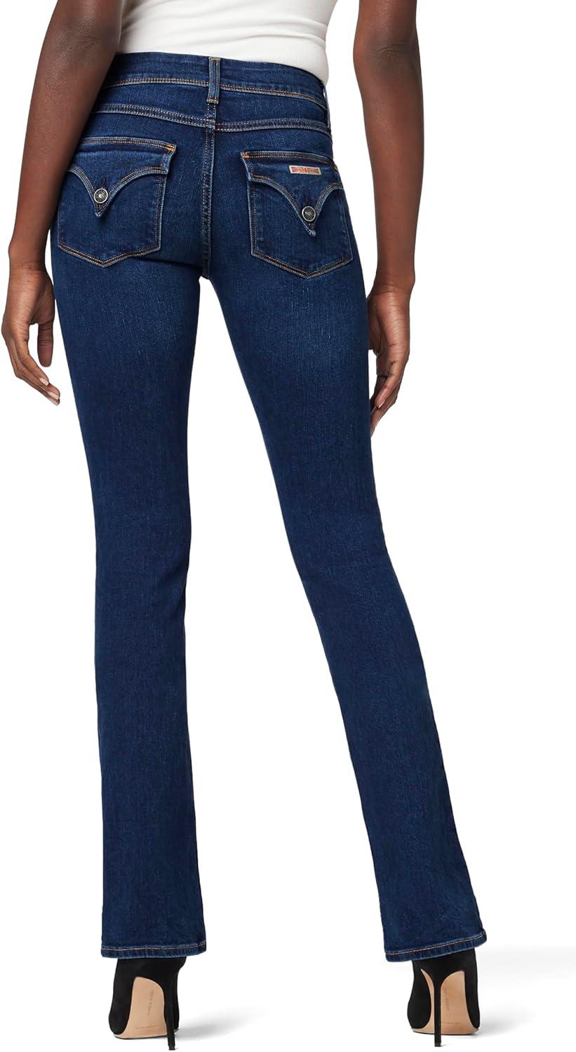 imageHUDSON Womens Beth Mid Rise Baby Bootcut Jean with Back Flap PocketsBlue Obscurity