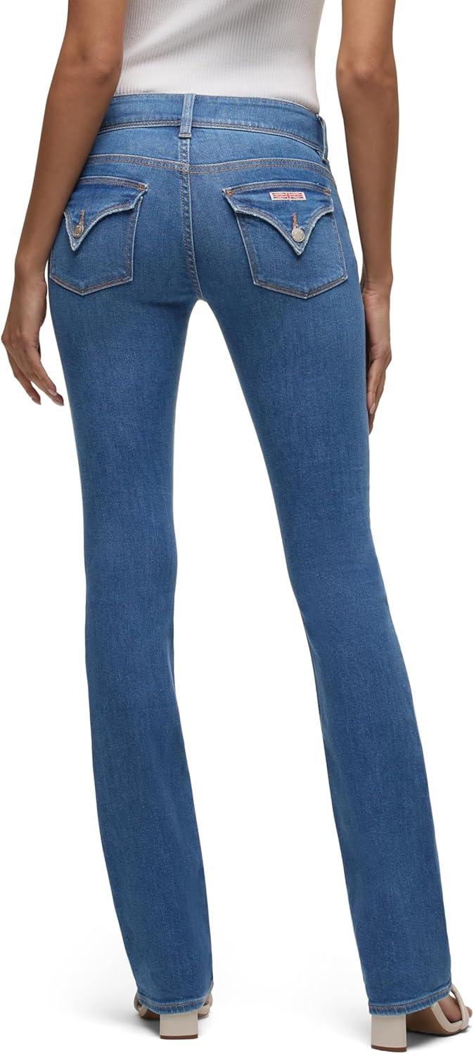 imageHUDSON Womens Beth Mid Rise Baby Bootcut Jean with Back Flap PocketsCanyon Spring