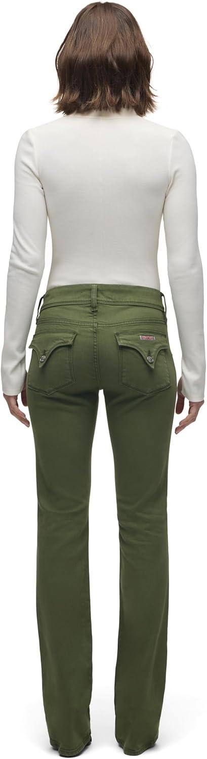 imageHUDSON Womens Beth Mid Rise Baby Bootcut Jean with Back Flap PocketsCypress