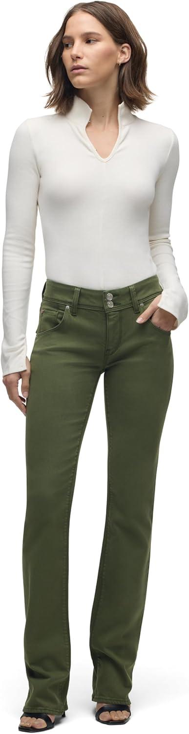 imageHUDSON Womens Beth Mid Rise Baby Bootcut Jean with Back Flap PocketsCypress