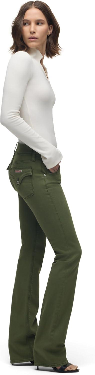 imageHUDSON Womens Beth Mid Rise Baby Bootcut Jean with Back Flap PocketsCypress