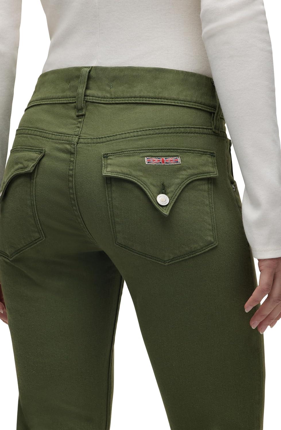 imageHUDSON Womens Beth Mid Rise Baby Bootcut Jean with Back Flap PocketsCypress