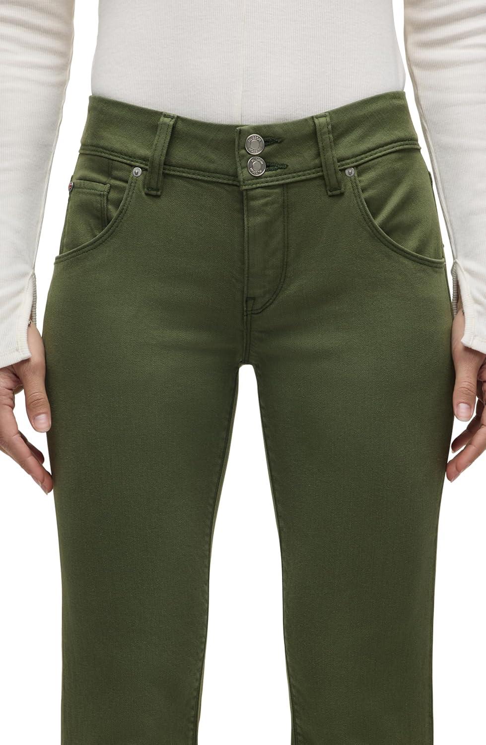 imageHUDSON Womens Beth Mid Rise Baby Bootcut Jean with Back Flap PocketsCypress