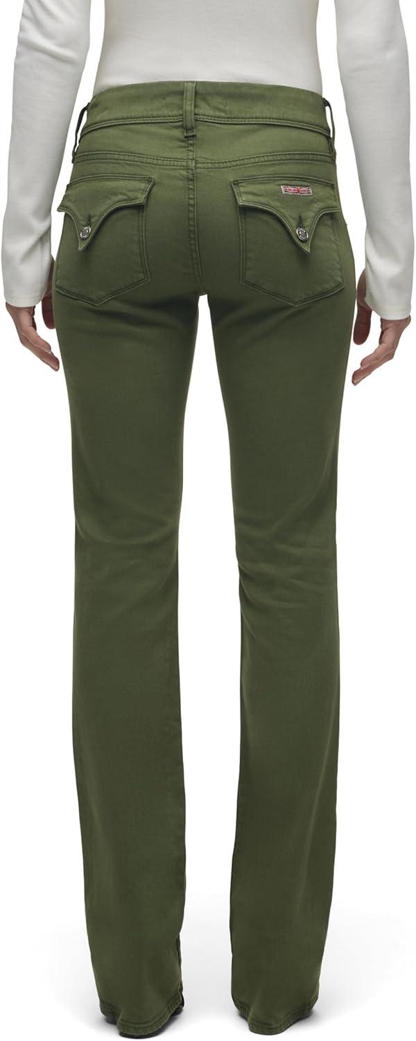 imageHUDSON Womens Beth Mid Rise Baby Bootcut Jean with Back Flap PocketsCypress