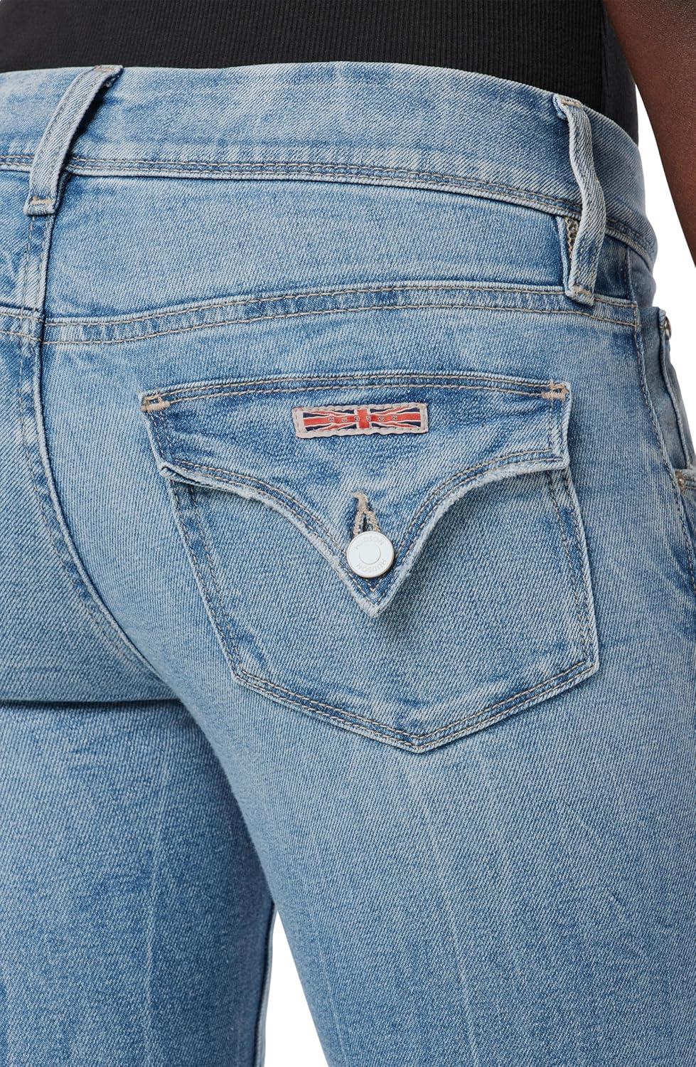 imageHUDSON Womens Beth Mid Rise Baby Bootcut Jean with Back Flap PocketsFilly