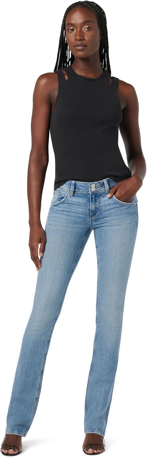 imageHUDSON Womens Beth Mid Rise Baby Bootcut Jean with Back Flap PocketsFilly