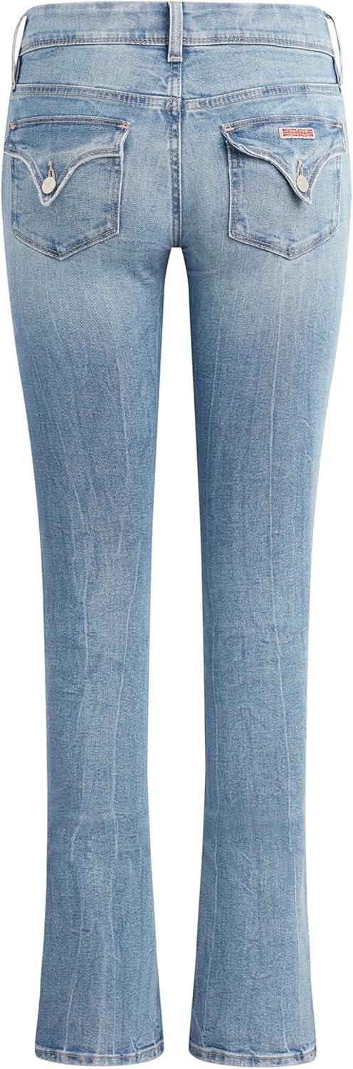 imageHUDSON Womens Beth Mid Rise Baby Bootcut Jean with Back Flap PocketsFilly