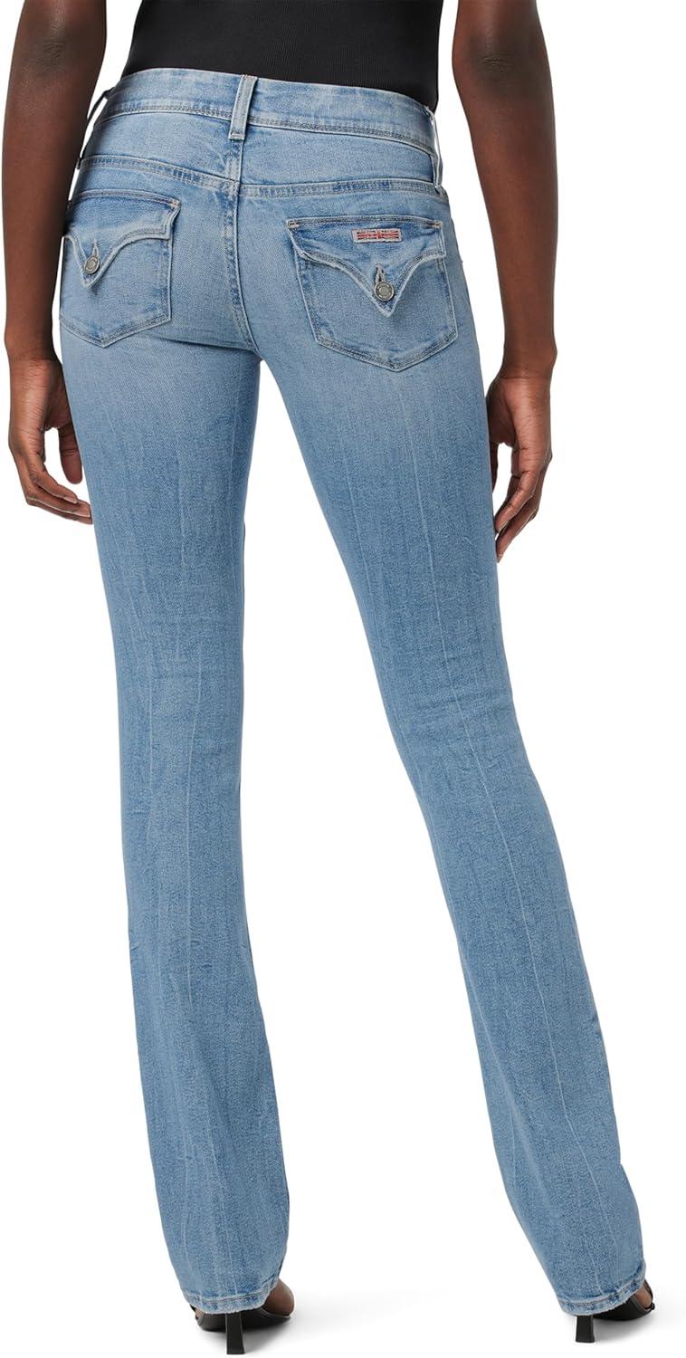 imageHUDSON Womens Beth Mid Rise Baby Bootcut Jean with Back Flap PocketsFilly