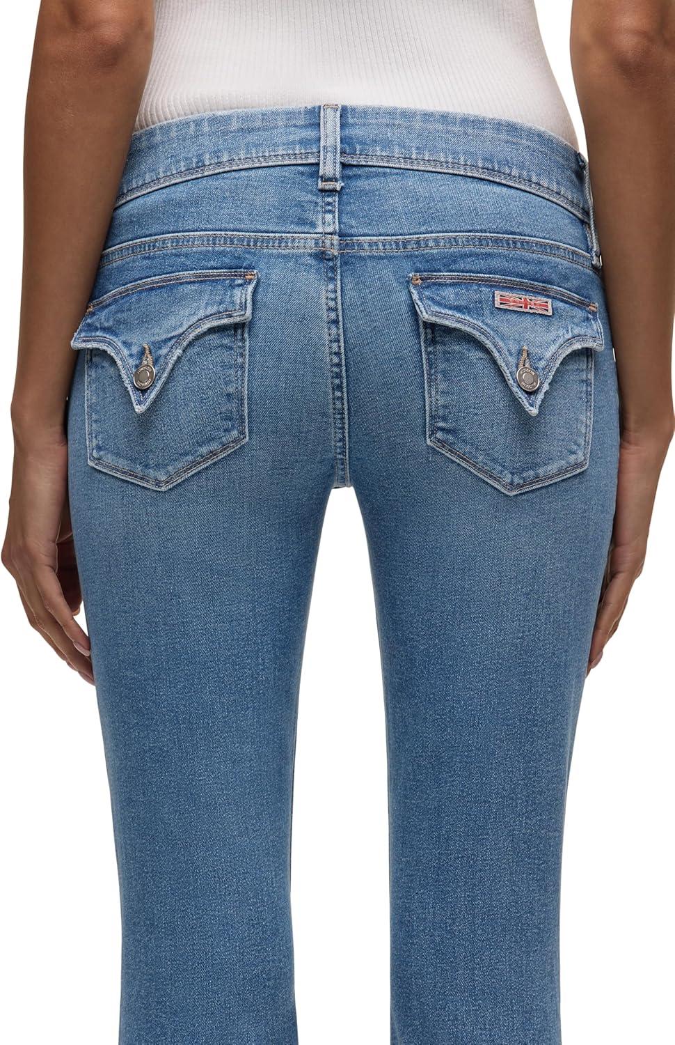 imageHUDSON Womens Beth Mid Rise Baby Bootcut Jean with Back Flap PocketsLuminaire